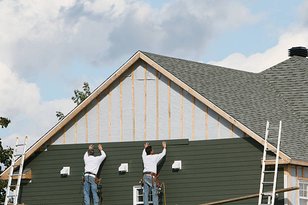Professional Siding technician working in Polkton, NC